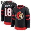 Maillot de Hockey Ottawa Senators Fanatics Premium Tim Stutzle 2024-25 Noir Domicile - Enfant